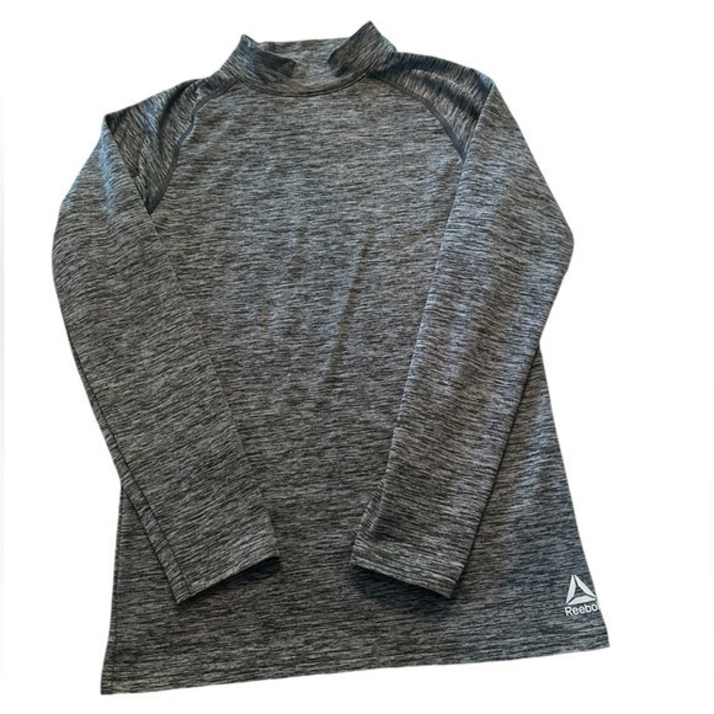 Reebok Long Sleeve Fleece Lined Athletic Compression Shirt - Boys Size Large